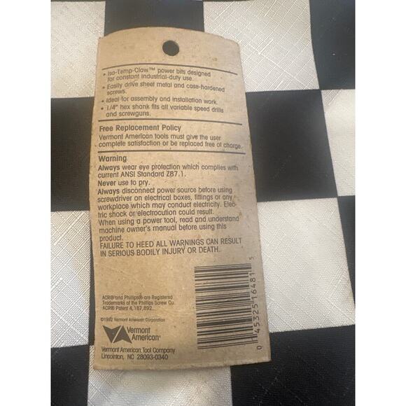 Vermont American double end bit set made in USA 1992 industrial - Picture 3 of 3